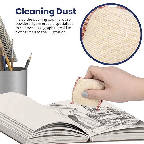 Pacific Arc Dry Cleaning Pads Small for Drafting, Art, Architecture, and Graphite - Image 3
