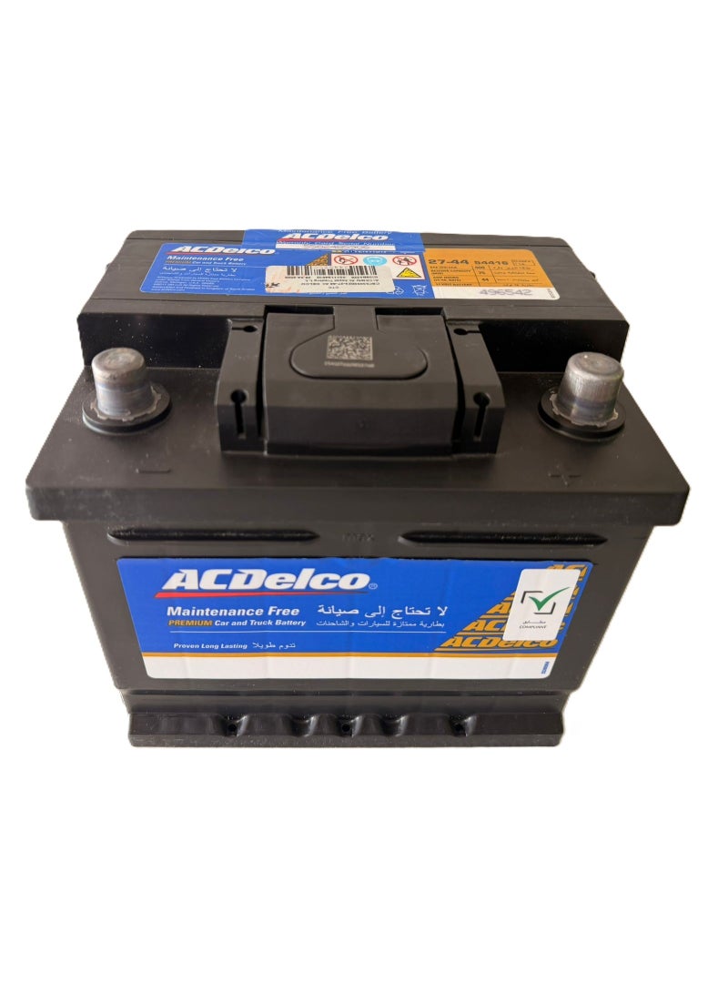 Ac Delco Car Battery 12V 44AH 27-44 / DIN44L - Image 3