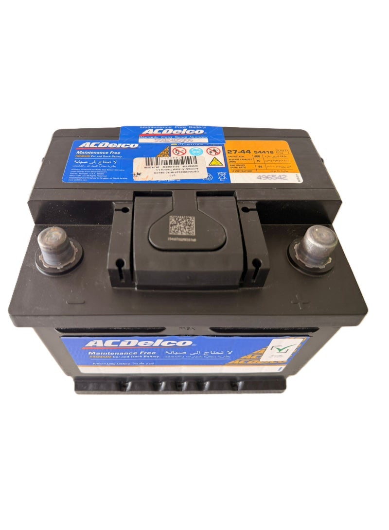 Ac Delco Car Battery 12V 44AH 27-44 / DIN44L - Image 4