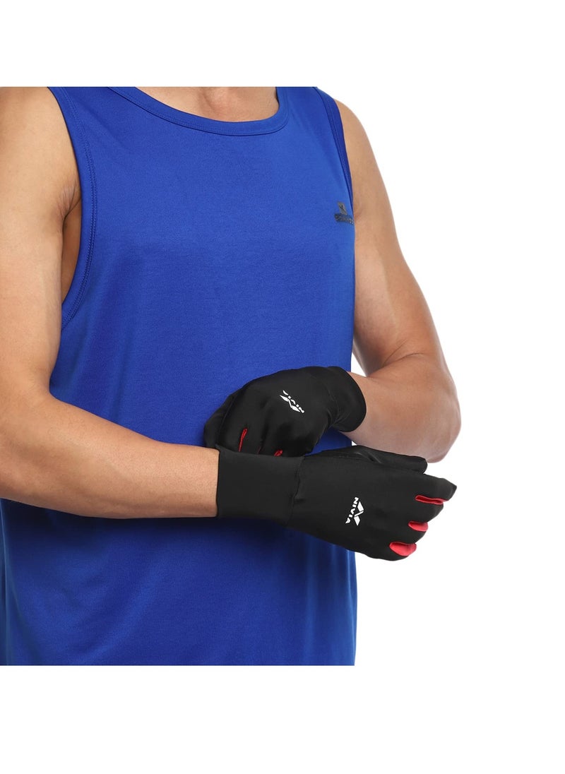 Nivia - Running Gloves for Men & Women | Size - Medium | Material - Spandex |  | Weight Lifting Gloves | Exercise Gloves | Fingerless Grip Gloves | Fitness Gloves | Waterproof Gloves - Image 1