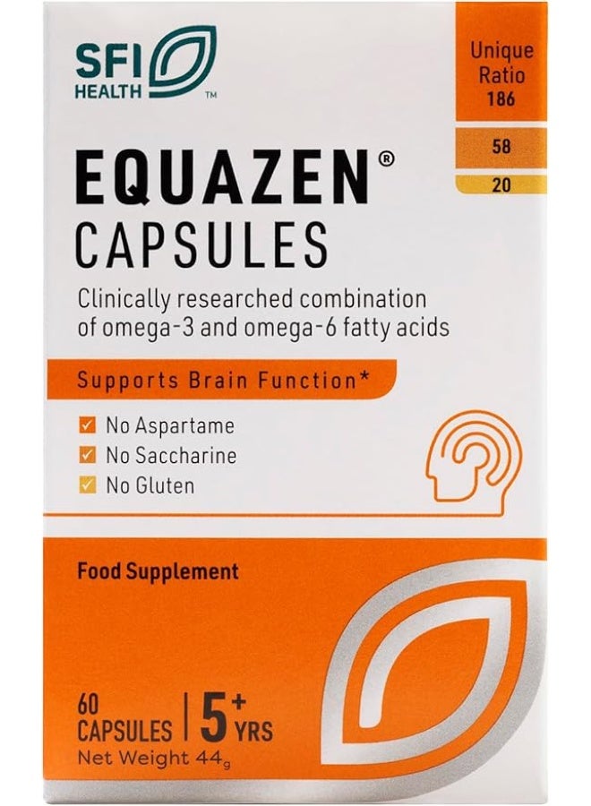 كبسولات SFI HEALTH EQUAZEN أوميغا-3 وأوميغا-6، 60 قطعة - Image 1