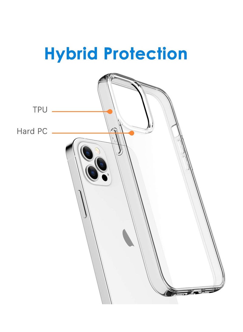 iPhone 12 Pro Case and iPhone 12 Pro Cover Soft TPU Rubber Anti Fingerprint Scratch Resistance Crystal Clear - Image 3