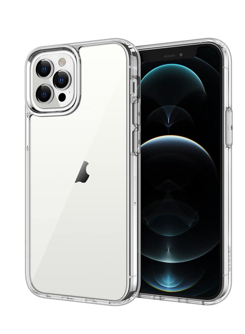 iPhone 12 Pro Case and iPhone 12 Pro Cover Soft TPU Rubber Anti Fingerprint Scratch Resistance Crystal Clear - Image 1