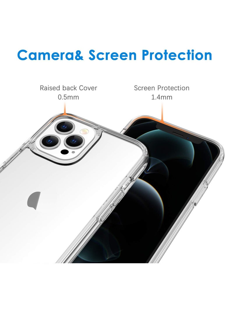 iPhone 12 Pro Case and iPhone 12 Pro Cover Soft TPU Rubber Anti Fingerprint Scratch Resistance Crystal Clear - Image 4