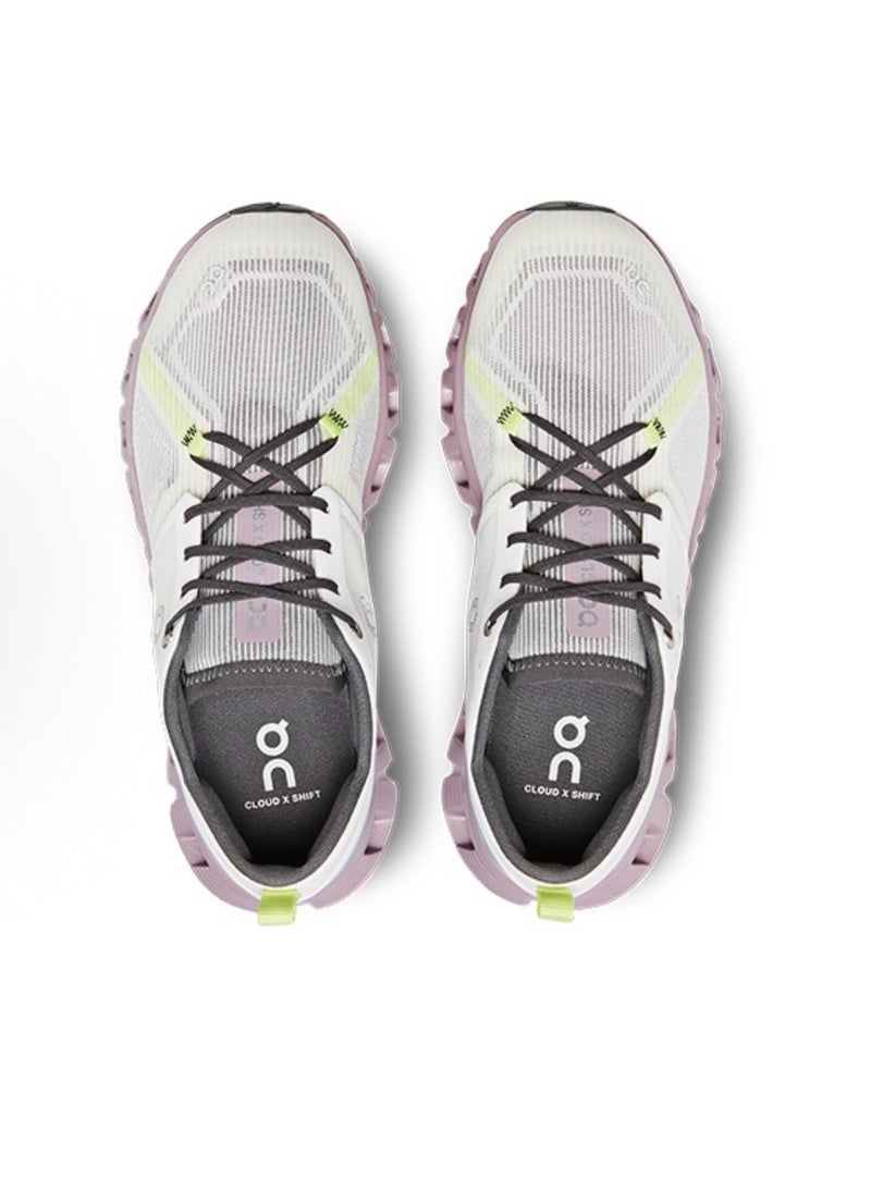 ON Cloud X3 casual sports shoes ight grey/white/purple/neon yellow/green  - Image 5
