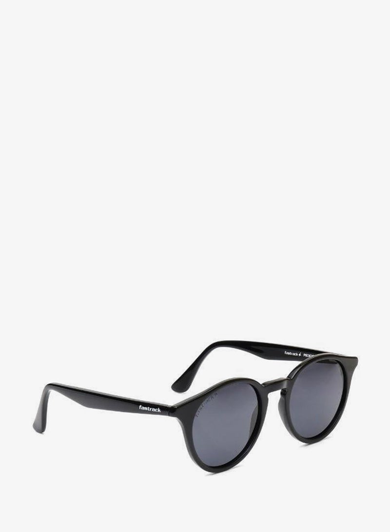 fastrack Polarized Sunglasses Black Frame Smoke Mirror Lens 51mm  - P603GY2PV - Image 1