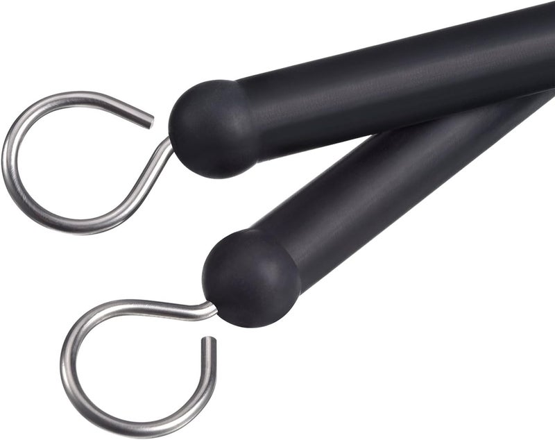 Pangda 1 Pair Drum Brushes Retractable Wire Brushes Drums Drum Sticks Brush with Comfortable Rubber Handles - Image 4