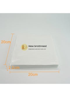 New brothread Tear Away Machine Embroidery Stabilizer Backing 8 X8 - 100 Precut Sheets - Medium Weight 1.8 Oz- Fits 4X4 And 6X6 Hoops  - Image 2
