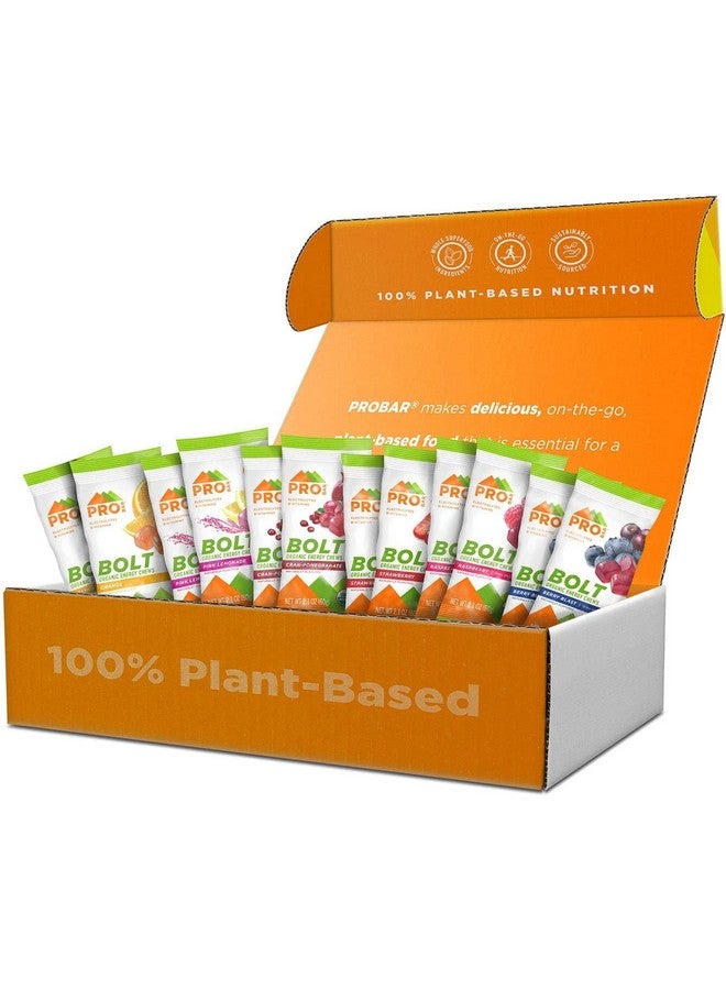 برو بار بروبار - بولت، علكات طاقة عضوية، عبوة متنوعة، فراولة، توت، برتقال، توت العليق، ليمونادة وردية، توت بري ورمان - خالية من الغلوتين، معتمدة من وزارة الزراعة الأمريكية كمنتج عضوي (12 قطعة) - قد تختلف النكهات - Image 1