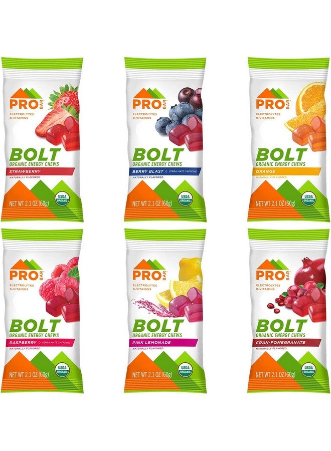 برو بار بروبار - بولت، علكات طاقة عضوية، عبوة متنوعة، فراولة، توت، برتقال، توت العليق، ليمونادة وردية، توت بري ورمان - خالية من الغلوتين، معتمدة من وزارة الزراعة الأمريكية كمنتج عضوي (12 قطعة) - قد تختلف النكهات - Image 2