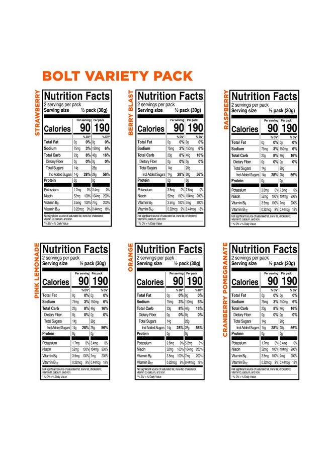 برو بار بروبار - بولت، علكات طاقة عضوية، عبوة متنوعة، فراولة، توت، برتقال، توت العليق، ليمونادة وردية، توت بري ورمان - خالية من الغلوتين، معتمدة من وزارة الزراعة الأمريكية كمنتج عضوي (12 قطعة) - قد تختلف النكهات - Image 3