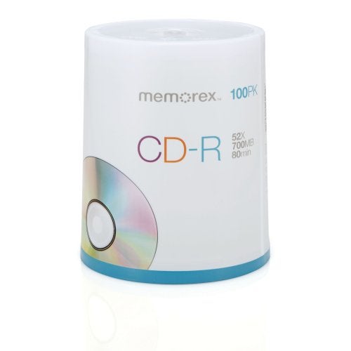 Memorex 700MB/80-Minute 52x CD-R Media 100-Pack Spindle - Image 1
