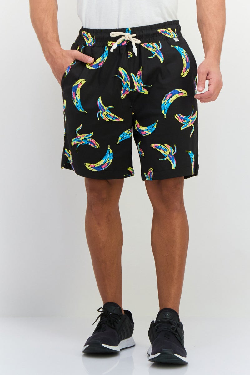 Sovereign Code Men Allover Printed Basic Shorts, Brown - Image 1