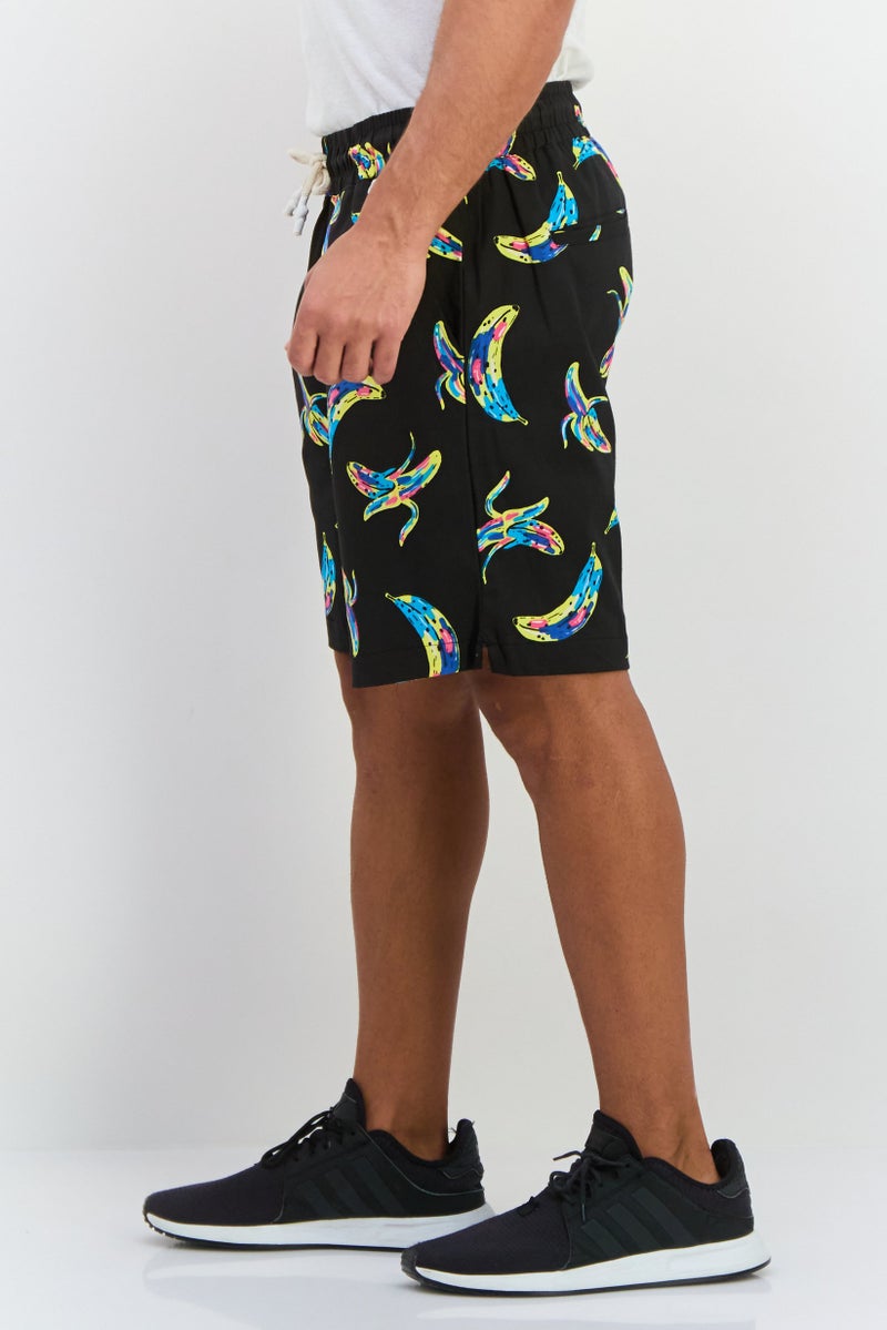 Sovereign Code Men Allover Printed Basic Shorts, Brown - Image 2