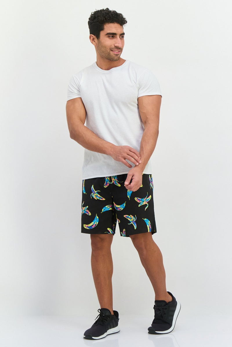 Sovereign Code Men Allover Printed Basic Shorts, Brown - Image 4