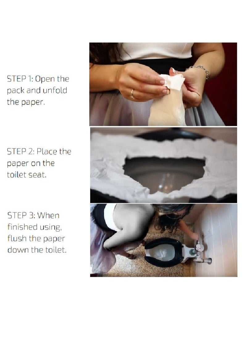 Toletta Disposable Toilet Seat Covers, protects from germs, Large and thick 3-Ply Biodegradable paper, for travel, work, school and family, 10 toilet covers – Pack of 3 bags - pzsku/Z263040F8605939E076A6Z/45/_/1670916552/6203ba1b-ac8e-489b-8061-9964e13f4138