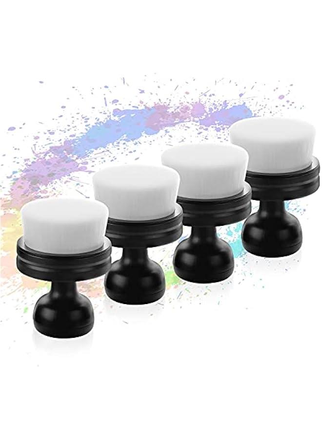 Generic 4Pack Flat top Craft Ink Blending Brushes Blender, Ink Blending Tool, Blending Brush for Paper Crafter,with stand（Small Model,Brush Head Diameter 1.5 inches） - Image 2