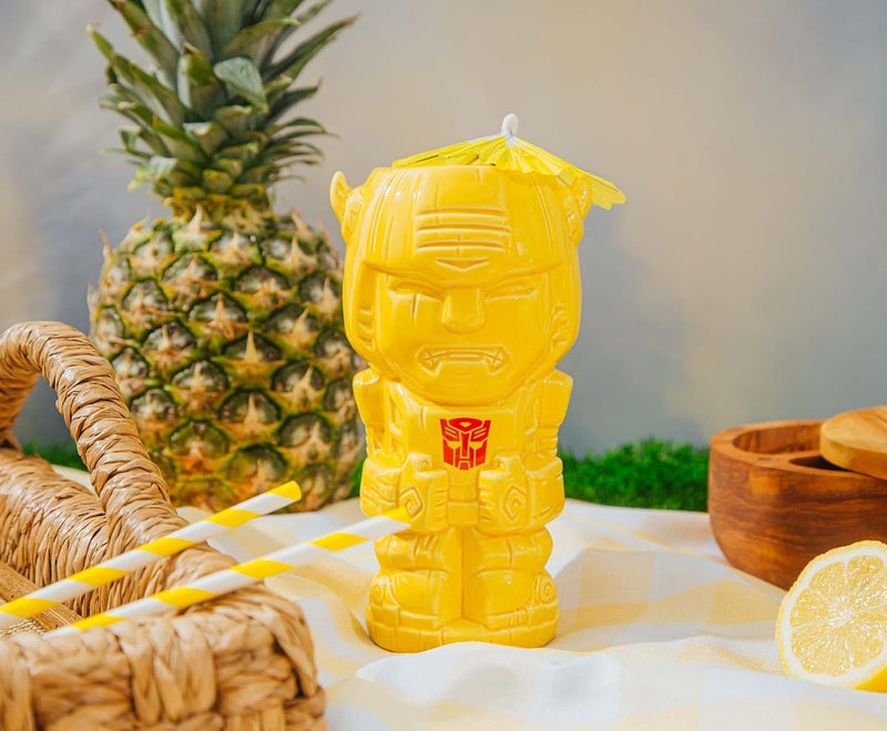 Geeki Tikis Transformers Bumblebee Ceramic Mug  Party Cocktail Tumbler For Liquor and Beverages  Holds 16 Ounces - Image 5