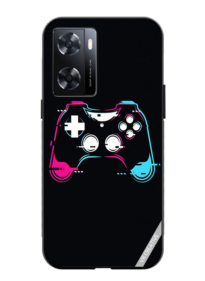 VR CREATIVE Protective Case Cover For Oppo A57/A77s Ps5 Remote Control Design Multicolour  - Image 1