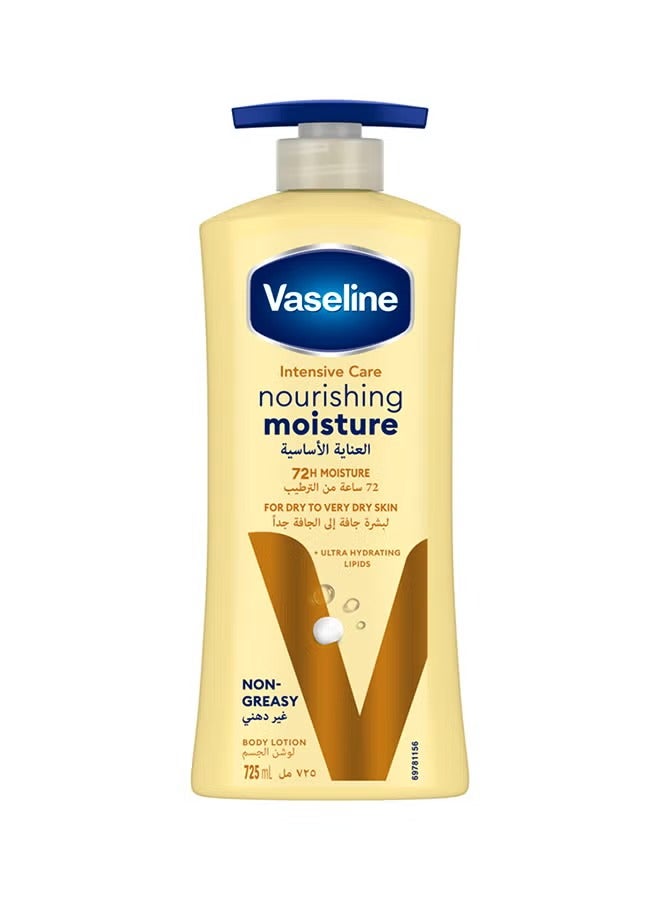 Vaseline Intensive Care Body Lotion, Dry to Very Dry Skin, Nourishing Moisture, 725ml x 2 - Image 1