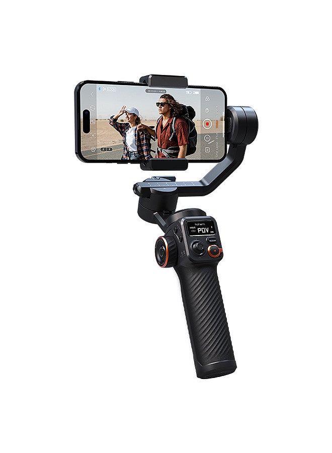 hohem iSteady M6 3-Axis Smartphone Gimbal Stabilizer Anti-shake Phone Vlog Gimbal 360° Rotatable OLED Large Screen with Mini Tripod Storage Case 400g Payload Replacement - Image 1