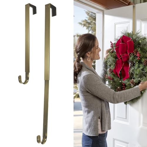 Haute Decor Adjustable Length Wreath Hanger - 20 Lb. Capacity - Image 2