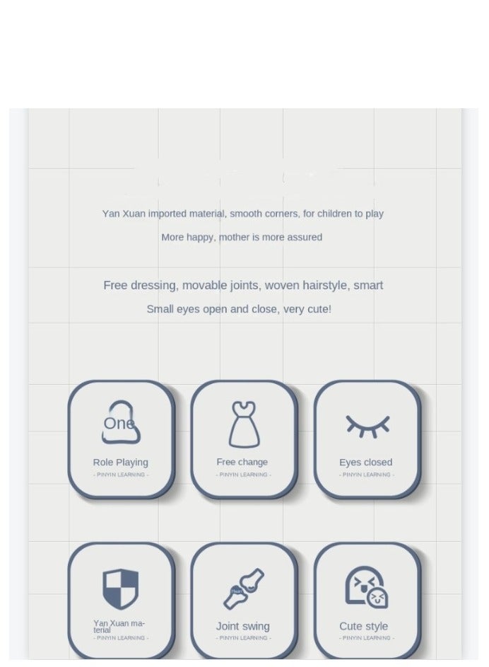 Y&D Clothes Changing Girl's Toy Doll Fashion Models Beauty Princess Baby Lovely Dolls Perfect Birthday Gifts - Image 4