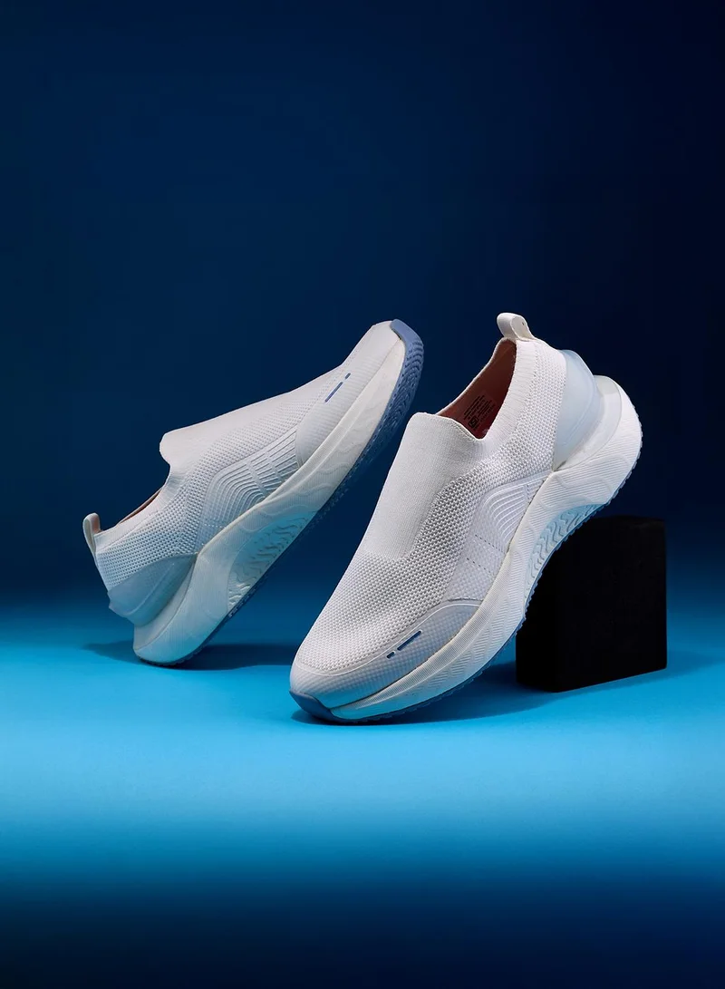 CAMPUS Men's White Slip On Walking Shoes - Lightweight Shoes, Minimalist Designed for Style