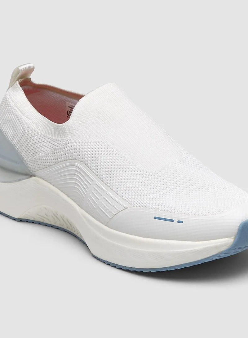 CAMPUS Men's White Slip On Walking Shoes - Lightweight Shoes, Minimalist Designed for Style