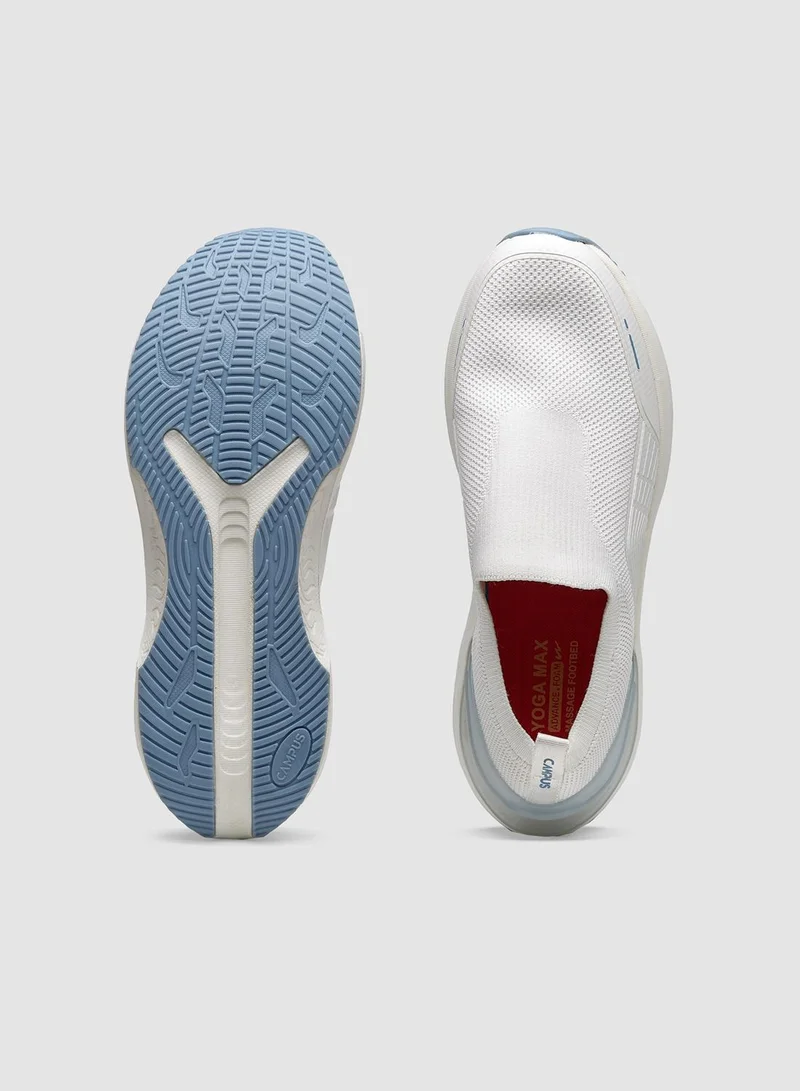 CAMPUS Men's White Slip On Walking Shoes - Lightweight Shoes, Minimalist Designed for Style