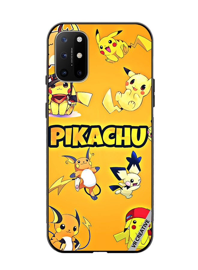 VR CREATIVE Protective Case Cover For OnePlus 8T Pikachu Surfing Design Multicolour - Image 1