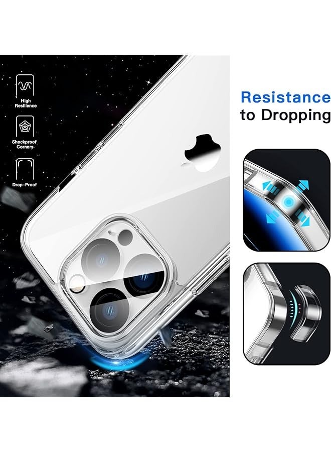 جي تيك حافظة مغناطيسية لهاتف آيفون 14 بلس 6.7 بوصة متوافقة مع غطاء هاتف ماجسيف شفاف غير لامع خلفي نحيف مقاوم للصدمات ضوء النجوم - Image 4