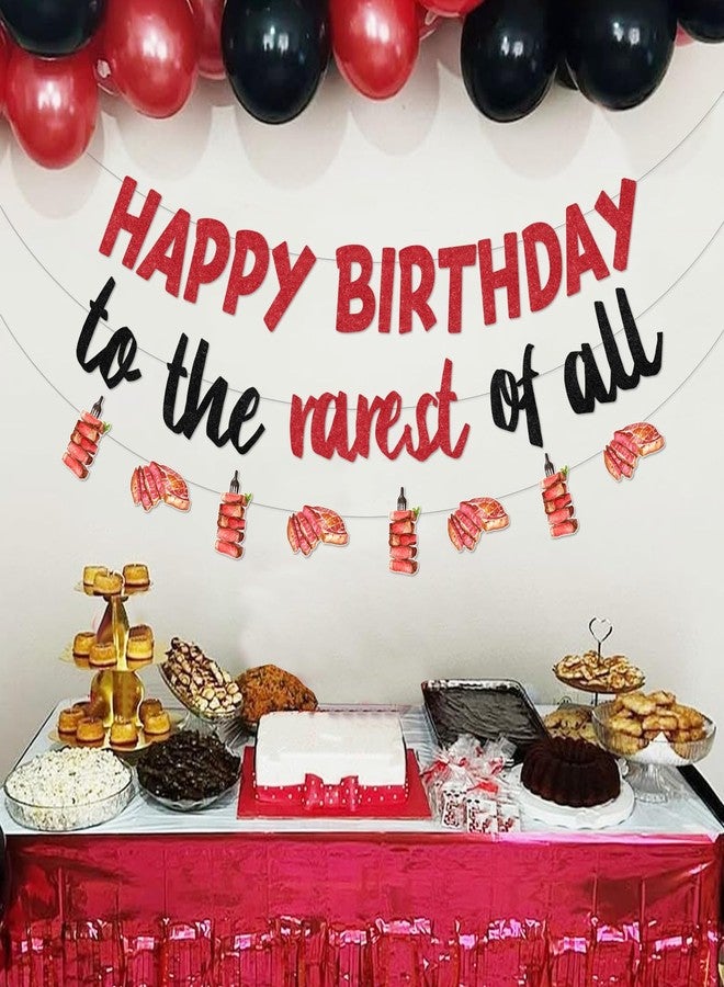 Cheereveal Red Beefsteak Birthday Party Decorations, Meat Barbecue Birthday Banner and Garlands, BBQ Picnic Camping Theme Bday Baby Shower Party Supplies Favors - Image 4