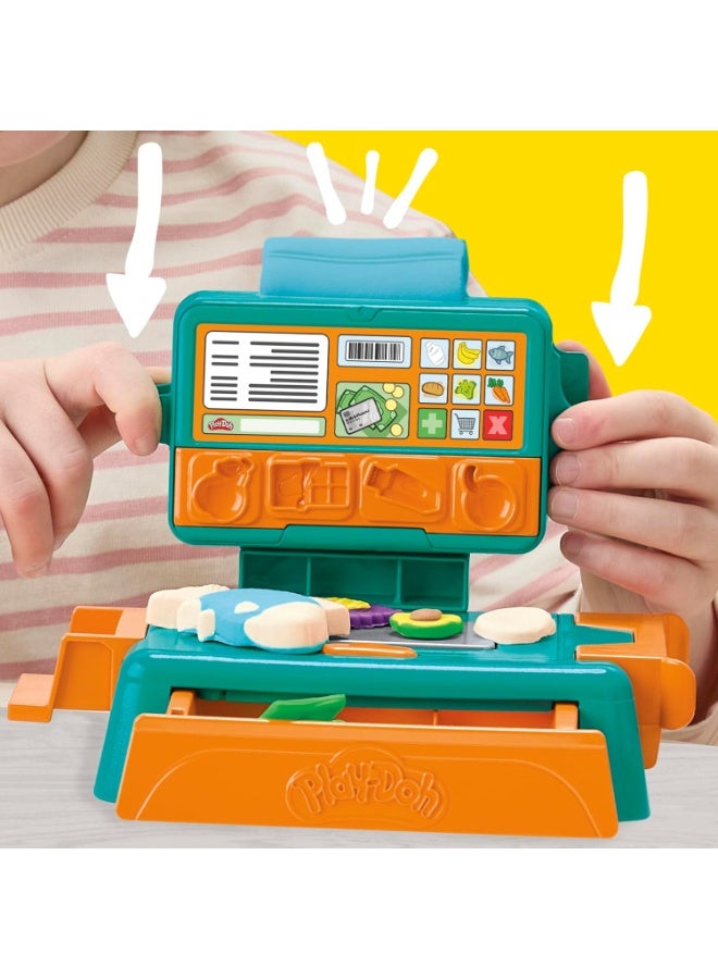 Play-Doh Cash Register Toy, 23 Play Food Accessories, Kids Arts & Crafts Ages 3+ - Image 2
