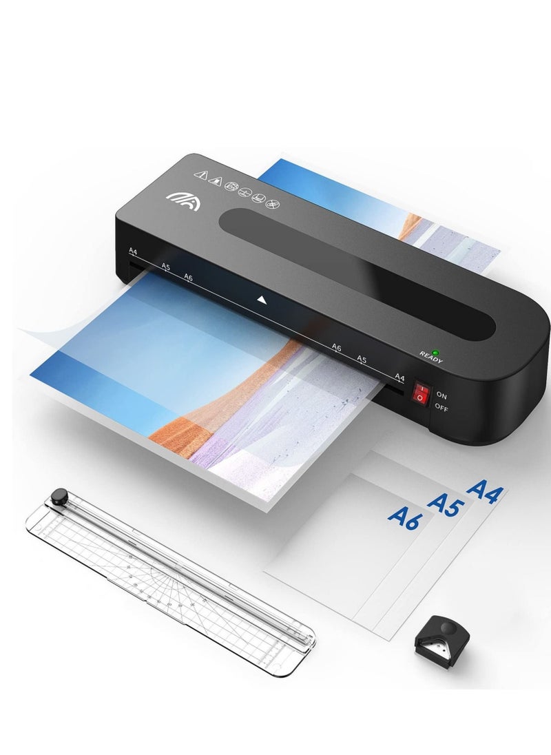 Captaintech Laminator Machine, A4 Laminator with 30 Laminating Pouches Laminator Machine A4 A5 A6 Laminator Set  - Image 1