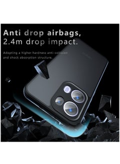 Generic [1+1 Sets] For Oppo Reno13 Pro 5G Case Cover & Screen Protector Frosted Translucent Back Protective Slim Phone Cover, Anti-Fingerprints, Anti-Fall Drop Protection，Tempered Flims  - Image 3