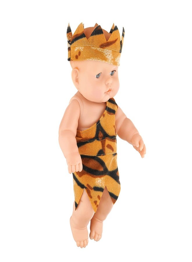 EL FIGO Cute Little Boy In Jungle Dress Rubber Doll For Kids (Rotatable Legs Arms With Removable Clothes Set 31 Cm)|Multicolor - Image 2