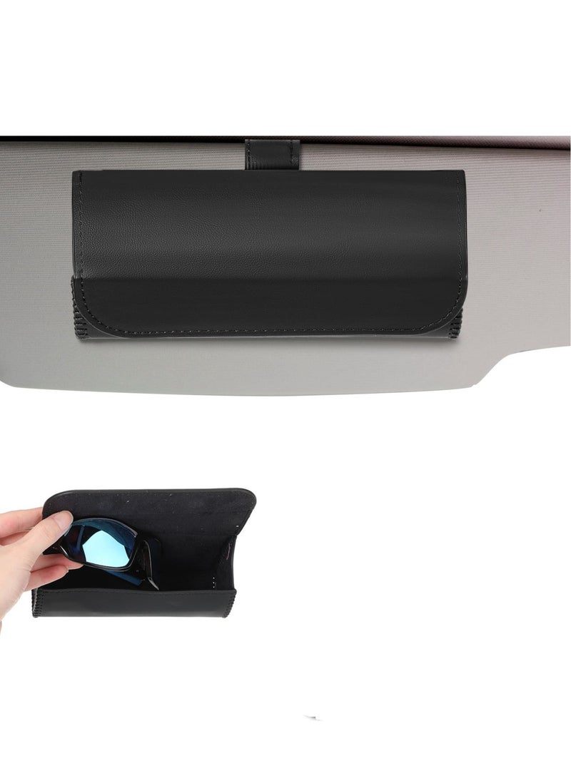 KASTWAVE Auto Eyeglasses Organizer Box with Hidden Magnetic Closure Glasses Protective Storage Case,Mount Car Accessories Interior for Man and Woman - Image 1