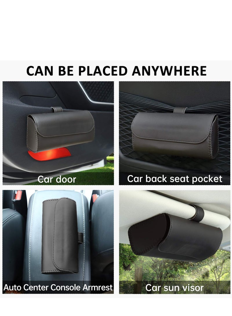 KASTWAVE Auto Eyeglasses Organizer Box with Hidden Magnetic Closure Glasses Protective Storage Case,Mount Car Accessories Interior for Man and Woman - Image 4