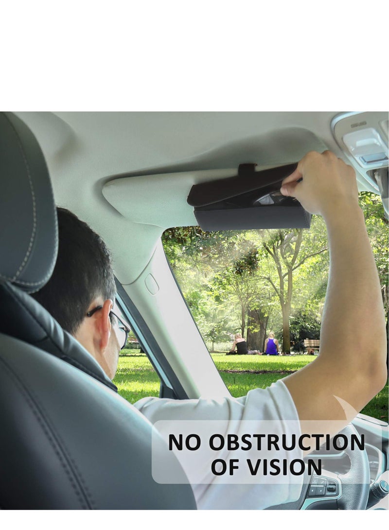 KASTWAVE Auto Eyeglasses Organizer Box with Hidden Magnetic Closure Glasses Protective Storage Case,Mount Car Accessories Interior for Man and Woman - Image 2