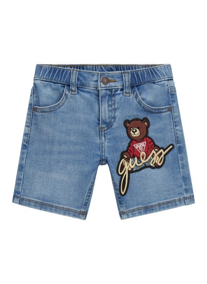 جس Kids Stretch Denim Shorts  - Image 1