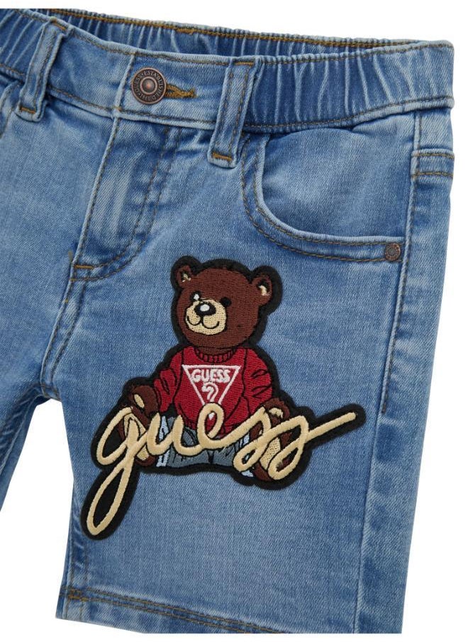 جس Kids Stretch Denim Shorts  - Image 3