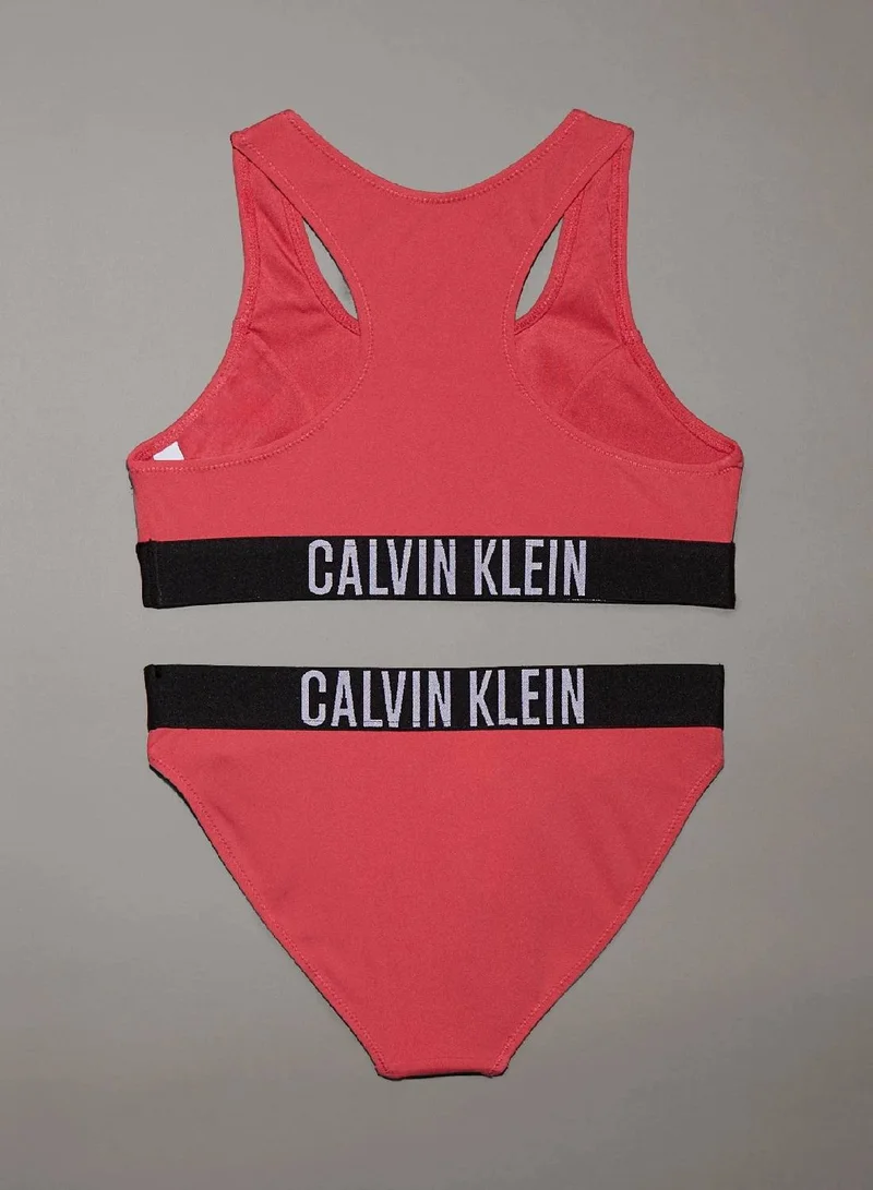 كالفن كلاين جينز طقم بيكيني براليت للبنات - قوة شديدة