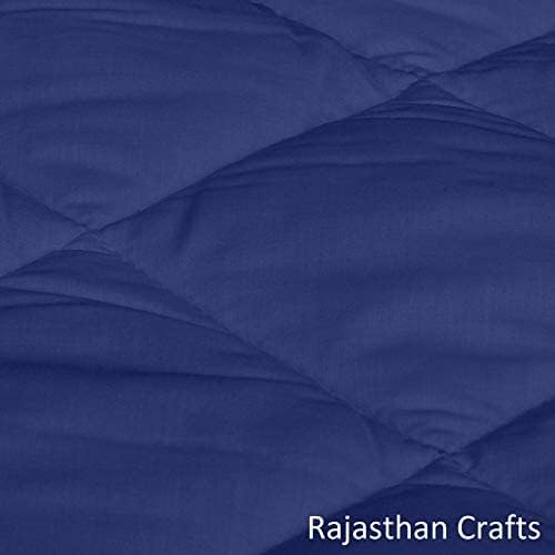 Homespun Quilted Triple Layered 100% Waterproof, Dustproof and Cooling Microfiber Infused King Size Double Bed Mattress Protector, Blue Color, 72x78 inches - Image 4