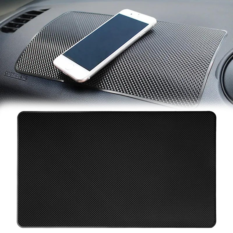 ecocstm Dash Mat for Car, Anti Slip Dashboards Mat, 10.8" x 6.4" Dashboard Sticky Pads, Car Dash Non Slip Mat, Dashboard Accessories for Cell Phone, Sunglasses, Keys Electronic Devices - Image 1