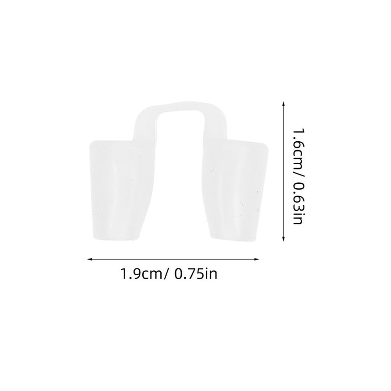 2pcs Silicone Nasal Support Nose Retainer for Rhinoplasty Recovery Short Model Nostril Retainer Internal Support System for Enhanced - Image 2