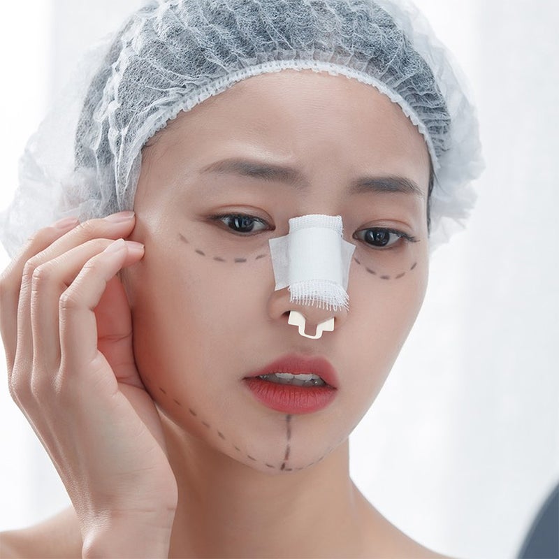 2pcs Silicone Nasal Support Nose Retainer for Rhinoplasty Recovery Short Model Nostril Retainer Internal Support System for Enhanced - Image 3