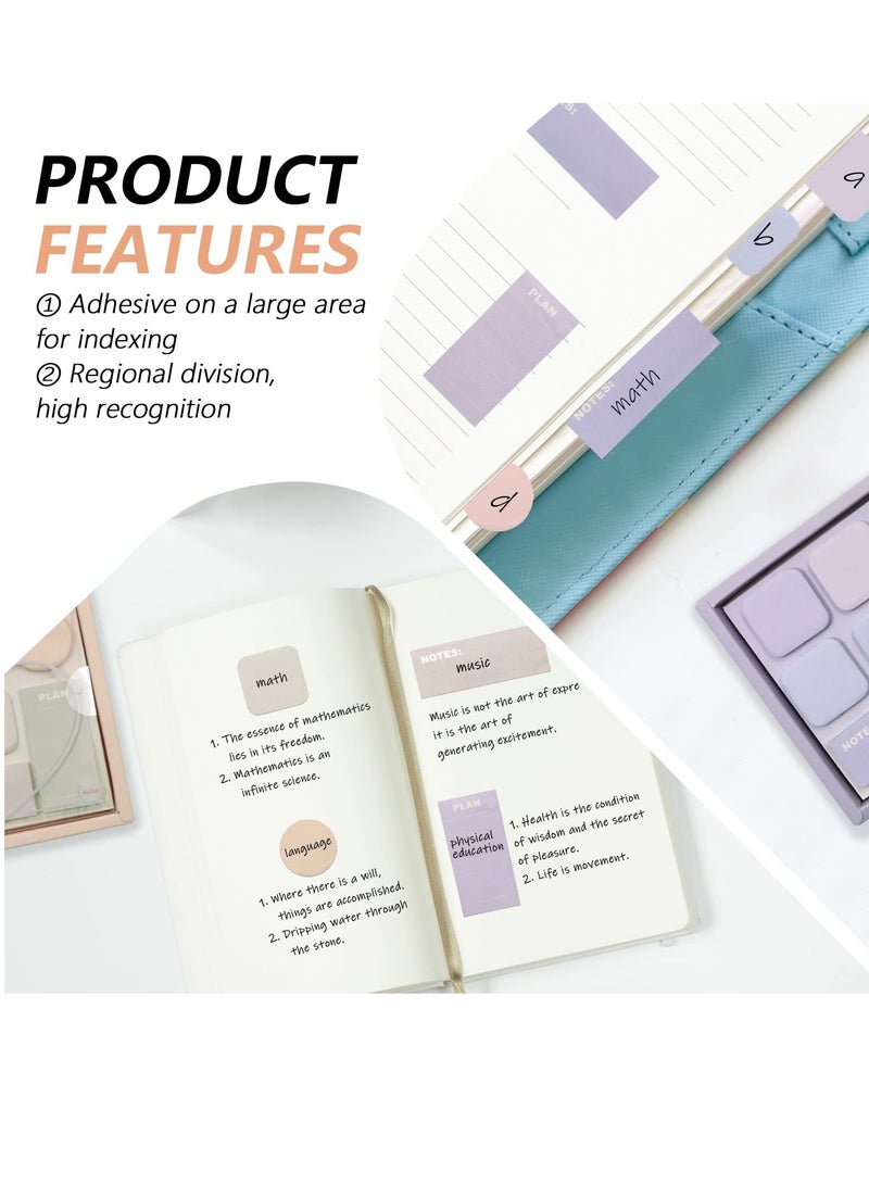 Generic 420 PCS Mini Sticky Notes for Planner and Calendar - 14 Colors and 4 Sizes Self-Stick Notes - 2 Sets of Macaron Small Sticky Note Pads for Notebooks and To-Do Lists  - Image 3