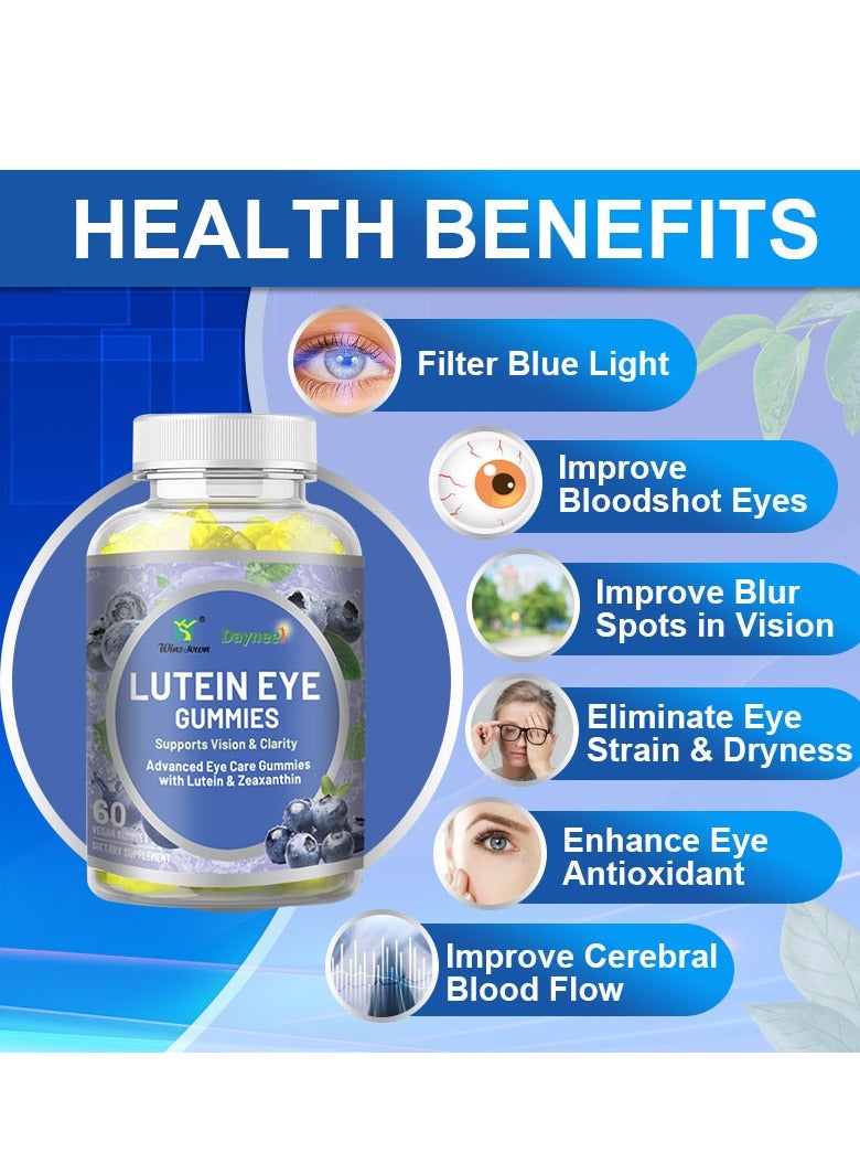 Wins Town LUTEIN EYE GUMMIES Supports Vision & ClarityAdvancedEye Care Gummieswith Lutein & Zeaxanthin  - Image 3