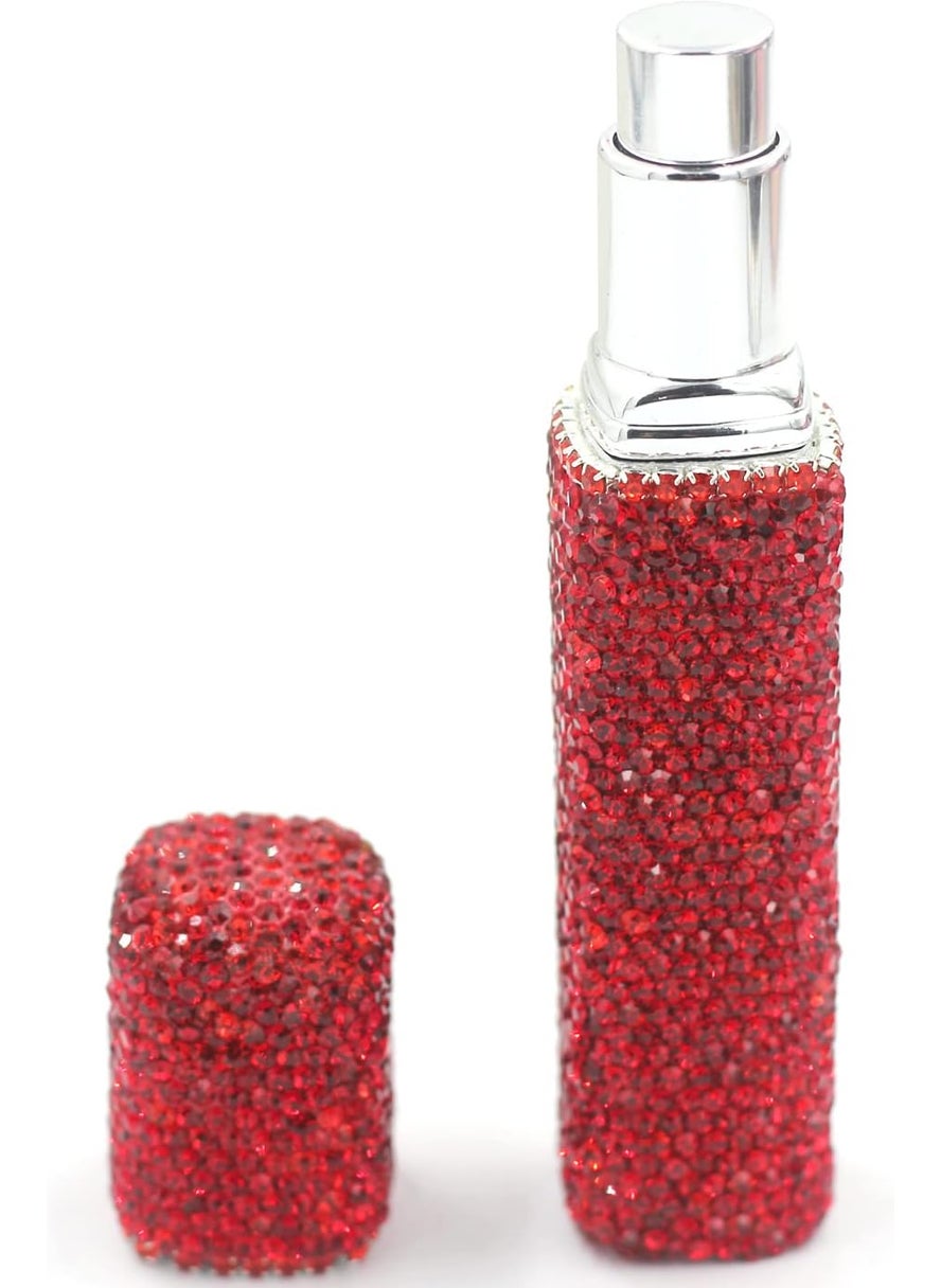 Bestbling - Bling Bling Empty Portable spray bottle, cosmetic Perfume spray bottle spray essential oil bottle glass perfume bottle 12ML (Red) - Image 1
